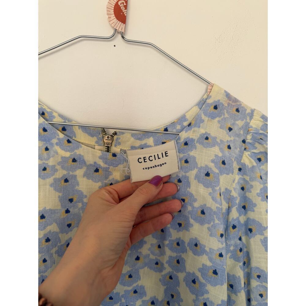 Cecile Copenhagen Ema 100% Cotton Floral Top - Picture 3 of 10